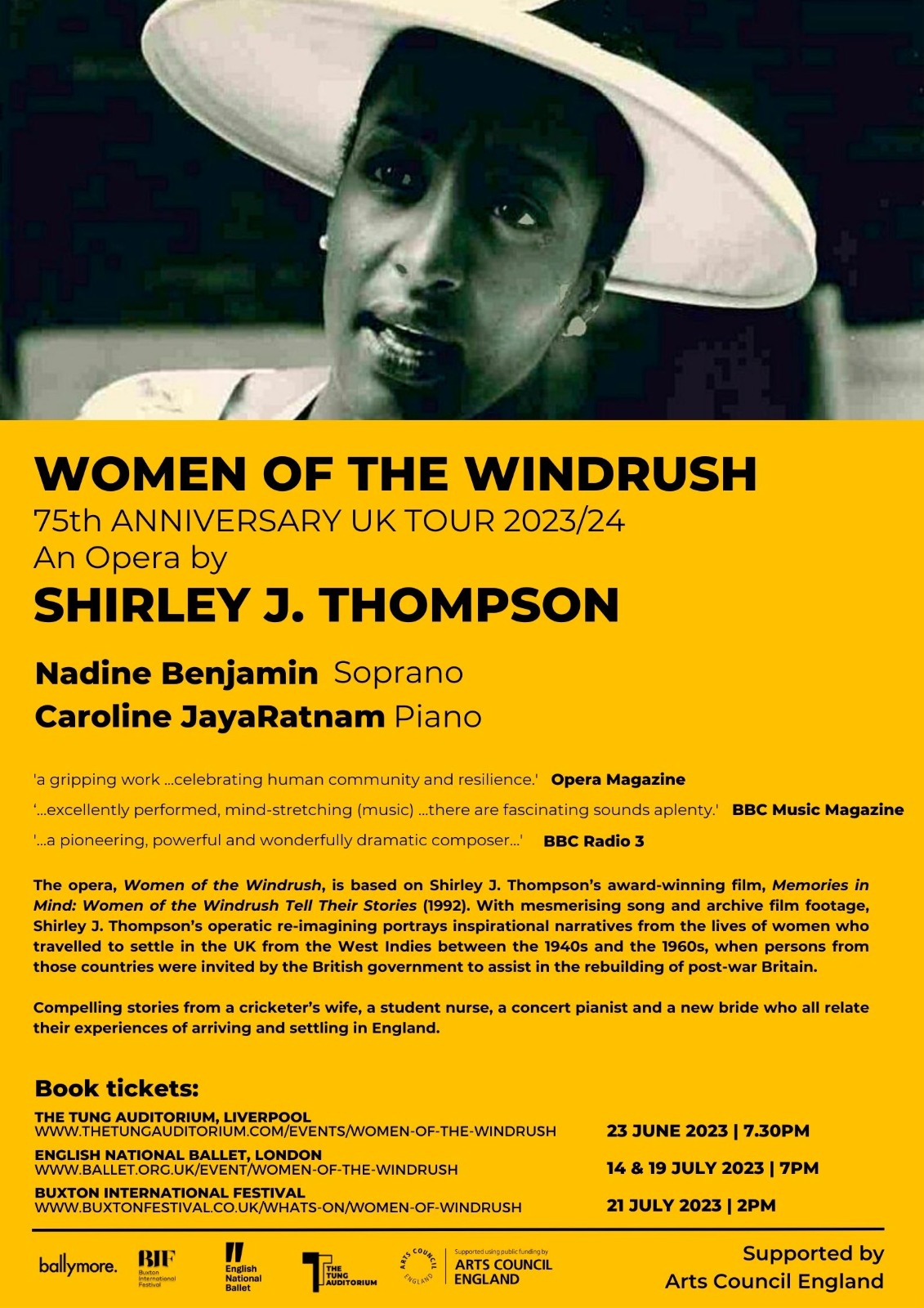 Women of the Windrush, through its captivating music and compelling storytelling, pays homage to the inspiring journeys of the Windrush Generation and their enduring legacy.