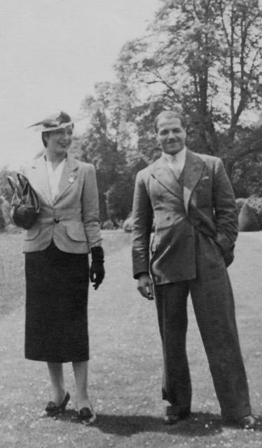 Picture of Evelyn Dove's brother Frank Dove with his wife Rita. 